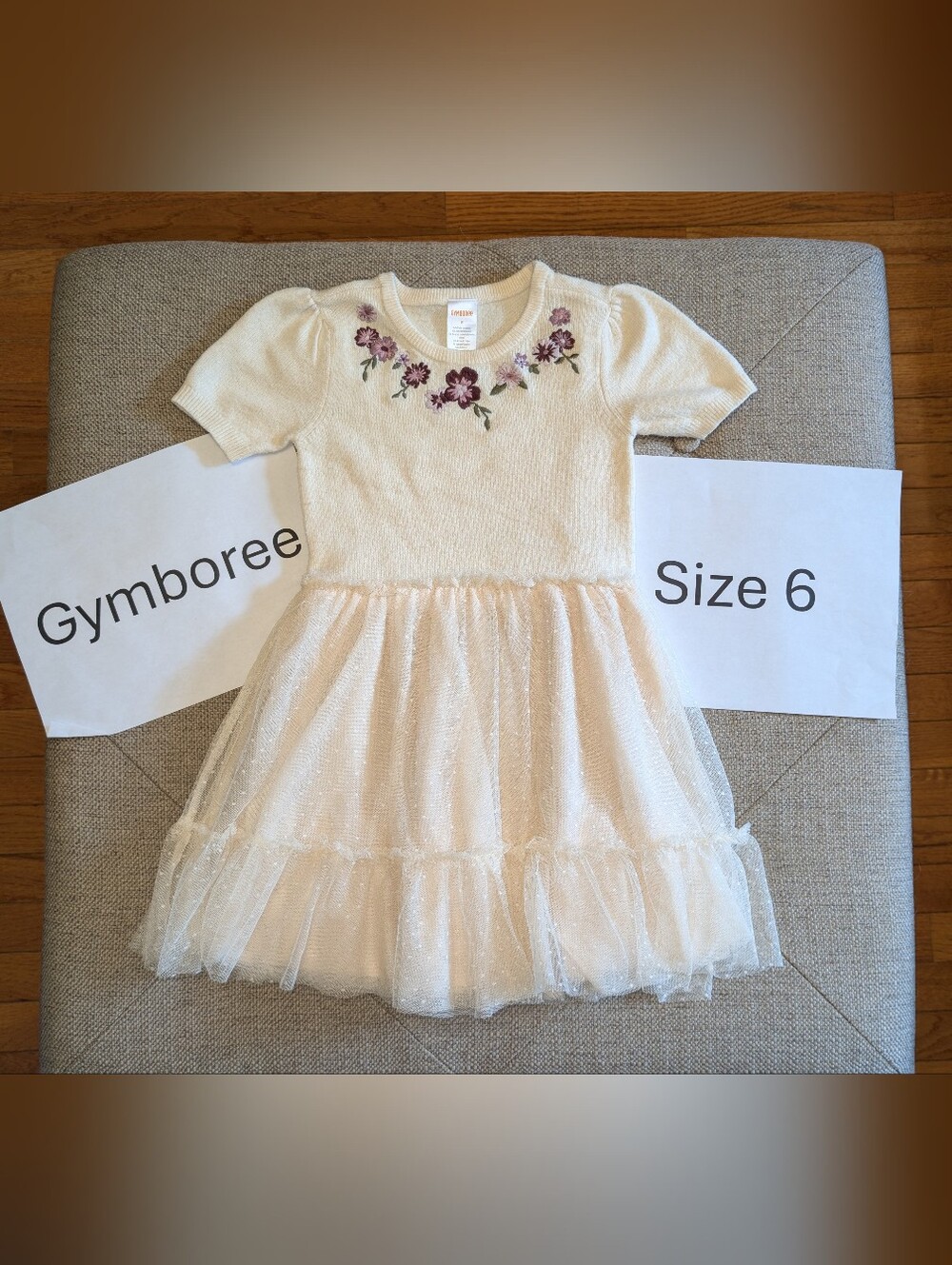 Gymboree Girls Size 6 Embroidered Dress With Multi Layers And Tule